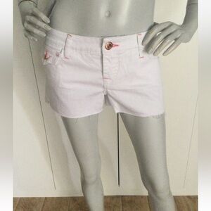 True Religion White Low Rise Cut Off Short Size 29